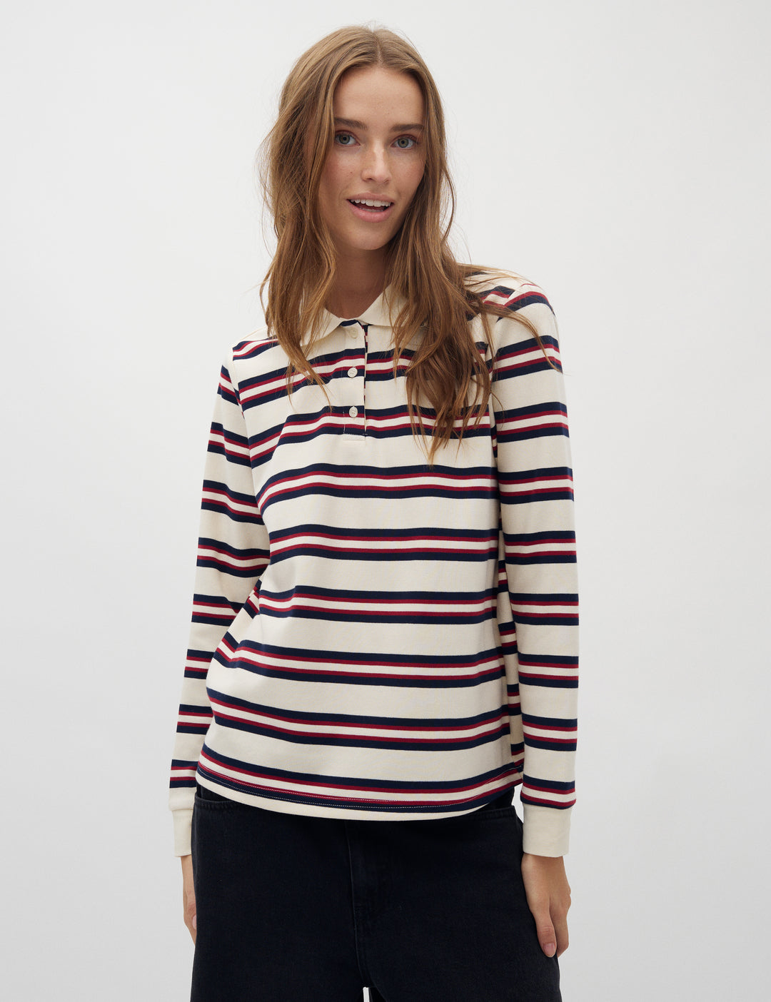 Polla-M_Navy Bordeaux Stripe_Model_0