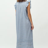 Gemala X-Long-M_Blue White Stripe_Model_1