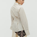 Kaloni-M_Cremé Black Stripe_Model_2